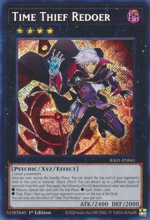 Time Thief Redoer [RA01-EN041] Secret Rare - Trinity Hobby