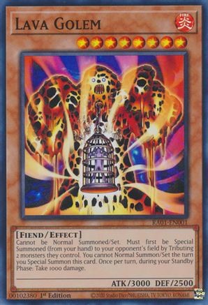 Lava Golem [RA01-EN001] Super Rare - Trinity Hobby