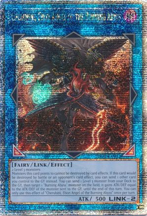 Cherubini, Ebon Angel of the Burning Abyss [RA01-EN042] Quarter Century Secret Rare - Trinity Hobby