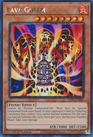 Lava Golem [RA01-EN001] Platinum Secret Rare - Trinity Hobby