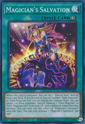 Magician's Salvation [RA01-EN068] Super Rare - Trinity Hobby