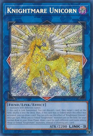 Knightmare Unicorn [RA01-EN043] Secret Rare - Trinity Hobby