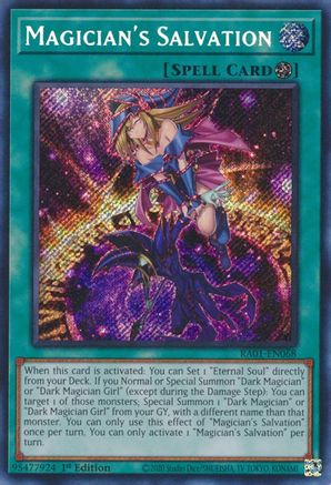 Magician's Salvation [RA01-EN068] Secret Rare - Trinity Hobby