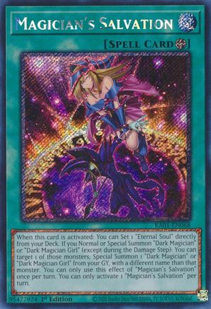Magician's Salvation [RA01-EN068] Platinum Secret Rare - Trinity Hobby