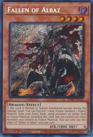 Fallen of Albaz [RA01-EN021] Secret Rare - Trinity Hobby