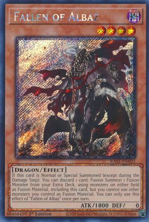 Fallen of Albaz [RA01-EN021] Platinum Secret Rare - Trinity Hobby