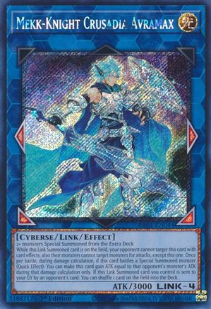 Mekk-Knight Crusadia Avramax [RA01-EN044] Platinum Secret Rare - Trinity Hobby