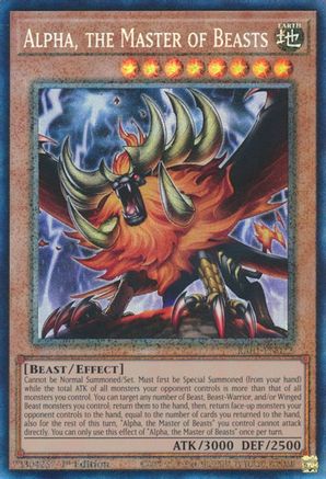 Alpha, the Master of Beasts [RA01-EN022] Prismatic Collector's Rare - Trinity Hobby