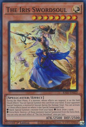 The Iris Swordsoul [RA01-EN023] Super Rare - Trinity Hobby