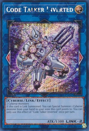 Code Talker Inverted [RA01-EN045] Platinum Secret Rare - Trinity Hobby