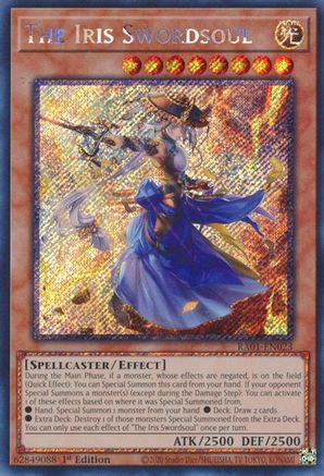 The Iris Swordsoul [RA01-EN023] Platinum Secret Rare - Trinity Hobby