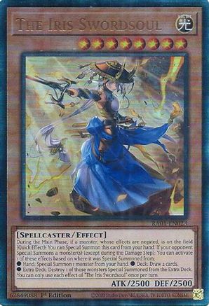 The Iris Swordsoul [RA01-EN023] Prismatic Ultimate Rare - Trinity Hobby