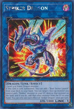 Striker Dragon [RA01-EN046] Platinum Secret Rare - Trinity Hobby