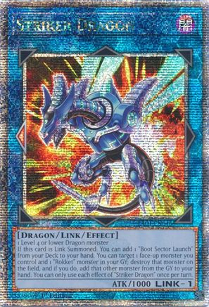 Striker Dragon [RA01-EN046] Quarter Century Secret Rare - Trinity Hobby