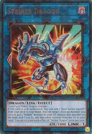 Striker Dragon [RA01-EN046] Prismatic Ultimate Rare - Trinity Hobby