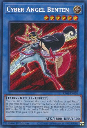 Cyber Angel Benten [RA01-EN024] Secret Rare - Trinity Hobby
