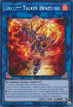 Decode Talker Heatsoul [RA01-EN048] Platinum Secret Rare - Trinity Hobby