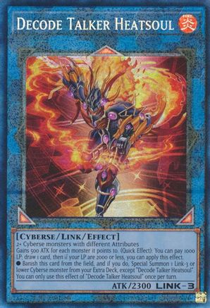 Decode Talker Heatsoul [RA01-EN048] Prismatic Collector's Rare - Trinity Hobby