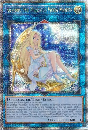 Artemis, the Magistus Moon Maiden [RA01-EN049] Quarter Century Secret Rare - Trinity Hobby