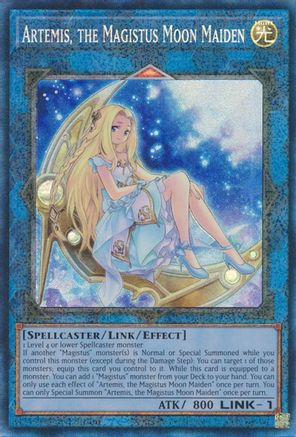 Artemis, the Magistus Moon Maiden [RA01-EN049] Prismatic Collector's Rare - Trinity Hobby