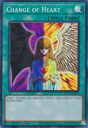 Change of Heart [RA01-EN050] Super Rare - Trinity Hobby