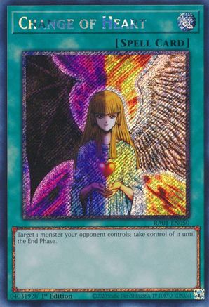 Change of Heart [RA01-EN050] Platinum Secret Rare - Trinity Hobby