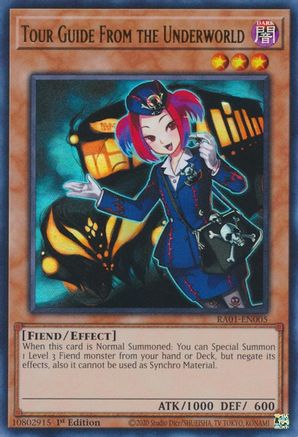 Tour Guide From the Underworld [RA01-EN005] Ultra Rare - Trinity Hobby