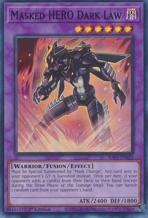 Masked HERO Dark Law [RA01-EN025] Super Rare - Trinity Hobby