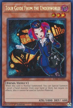 Tour Guide From the Underworld [RA01-EN005] Secret Rare - Trinity Hobby