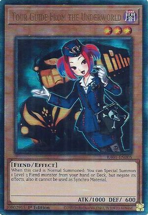Tour Guide From the Underworld [RA01-EN005] Prismatic Ultimate Rare - Trinity Hobby