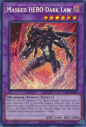 Masked HERO Dark Law [RA01-EN025] Secret Rare - Trinity Hobby