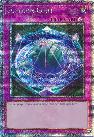 Summon Limit [RA01-EN070] Quarter Century Secret Rare