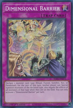 Dimensional Barrier [RA01-EN072] Super Rare - Trinity Hobby