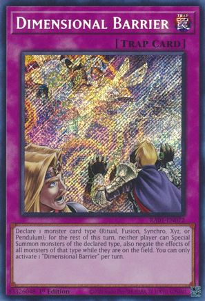Dimensional Barrier [RA01-EN072] Secret Rare - Trinity Hobby