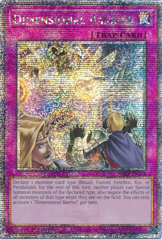 Barrière dimensionnelle [RA01-EN072] Quart de siècle Secret Rare 