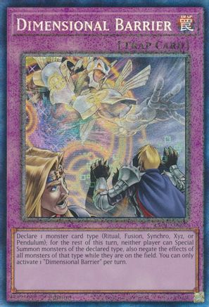 Dimensional Barrier [RA01-EN072] Prismatic Collector's Rare - Trinity Hobby