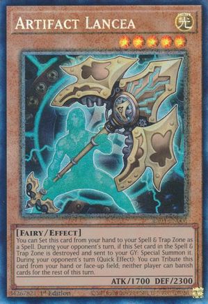 Artifact Lancea [RA01-EN006] Prismatic Collector's Rare - Trinity Hobby