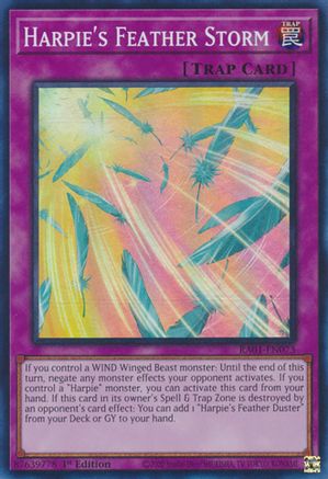 Harpie's Feather Storm [RA01-EN073] Super Rare - Trinity Hobby