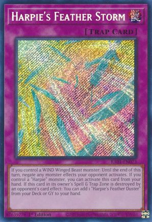 Harpie's Feather Storm [RA01-EN073] Secret Rare - Trinity Hobby