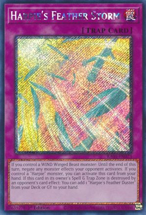 Harpie's Feather Storm [RA01-EN073] Platinum Secret Rare - Trinity Hobby