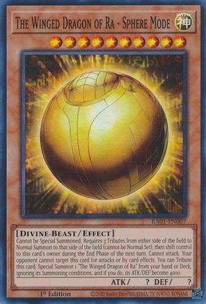 The Winged Dragon of Ra - Sphere Mode [RA01-EN007] Super Rare - Trinity Hobby