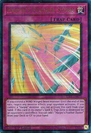Harpie's Feather Storm [RA01-EN073] Prismatic Ultimate Rare - Trinity Hobby