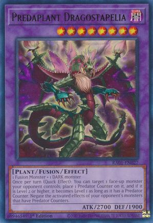 Predaplant Dragostapelia [RA01-EN027] Ultra Rare - Trinity Hobby