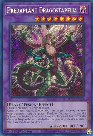 Predaplant Dragostapelia [RA01-EN027] Secret Rare - Trinity Hobby