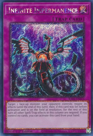 Infinite Impermanence [RA01-EN075] Platinum Secret Rare - Trinity Hobby