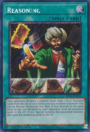 Reasoning [RA01-EN052] Platinum Secret Rare - Trinity Hobby