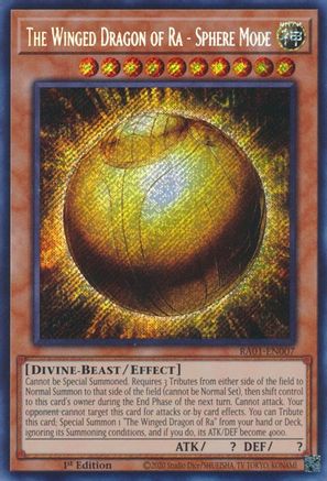 The Winged Dragon of Ra - Sphere Mode [RA01-EN007] Secret Rare - Trinity Hobby