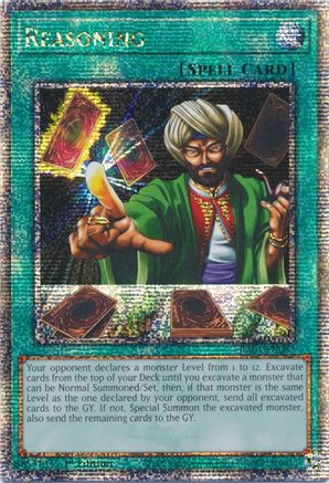 Reasoning [RA01-EN052] Quarter Century Secret Rare - Trinity Hobby