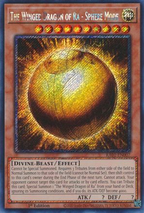 The Winged Dragon of Ra - Sphere Mode [RA01-EN007] Platinum Secret Rare - Trinity Hobby