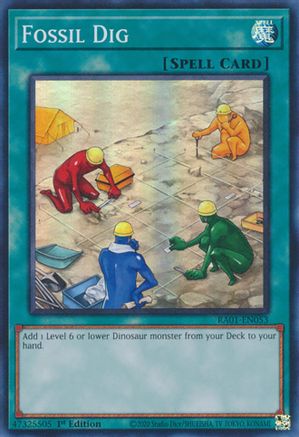 Fossil Dig [RA01-EN053] Super Rare - Trinity Hobby